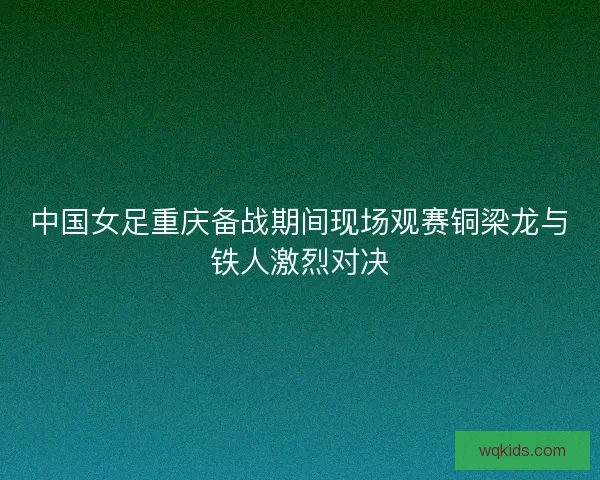 中国女足重庆备战期间现场观赛铜梁龙与铁人激烈对决